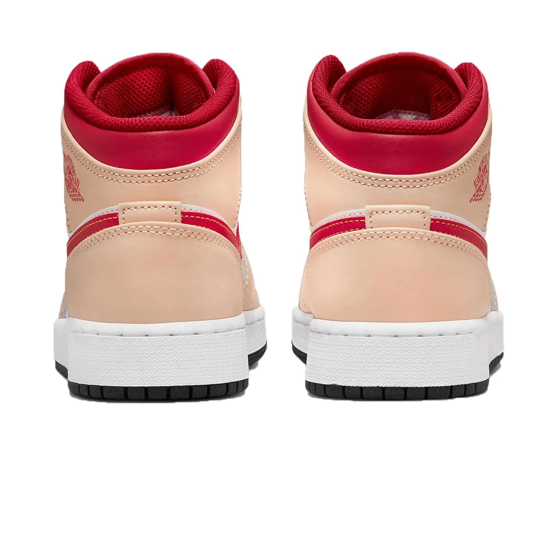 Air Jordan 1 Mid 'Light Curry Cardinal Red'