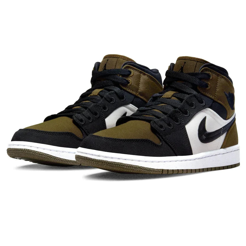 Air Jordan 1 Mid 'Olive Toe'